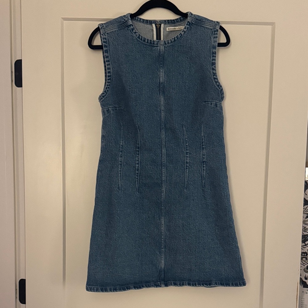 Abercrombie & Fitch denim shell mini dress - medium